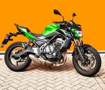 Groene kawasaki lesmotor